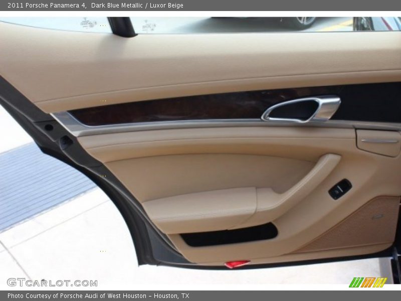 Dark Blue Metallic / Luxor Beige 2011 Porsche Panamera 4