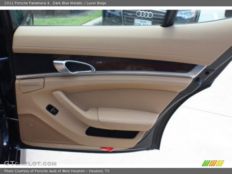 Dark Blue Metallic / Luxor Beige 2011 Porsche Panamera 4