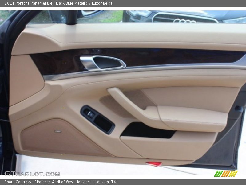 Dark Blue Metallic / Luxor Beige 2011 Porsche Panamera 4
