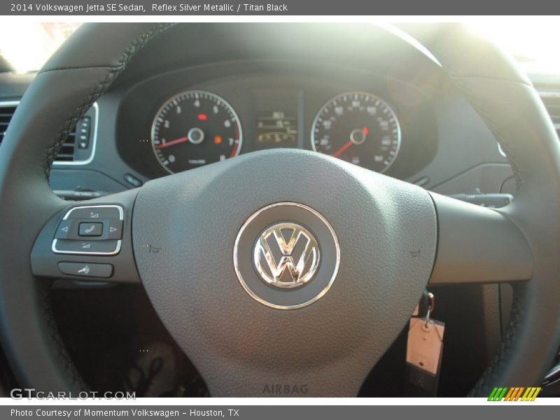 Reflex Silver Metallic / Titan Black 2014 Volkswagen Jetta SE Sedan