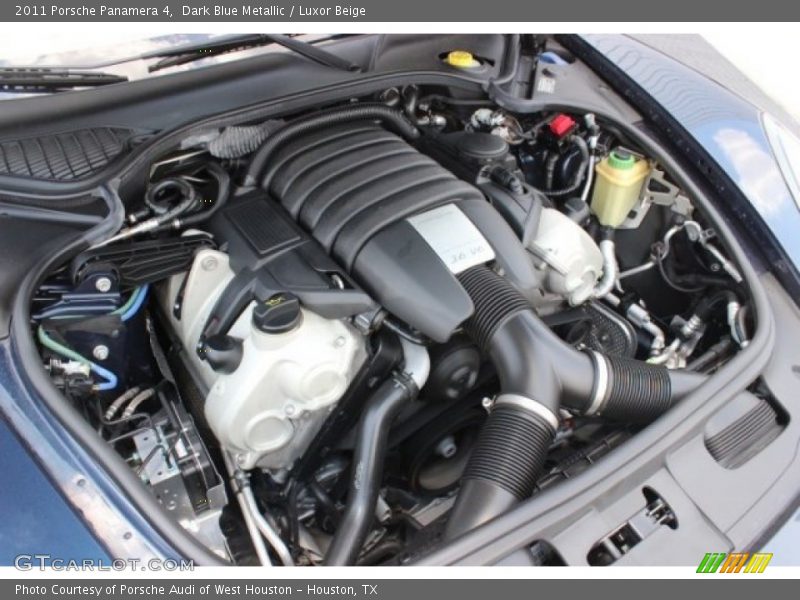 Dark Blue Metallic / Luxor Beige 2011 Porsche Panamera 4