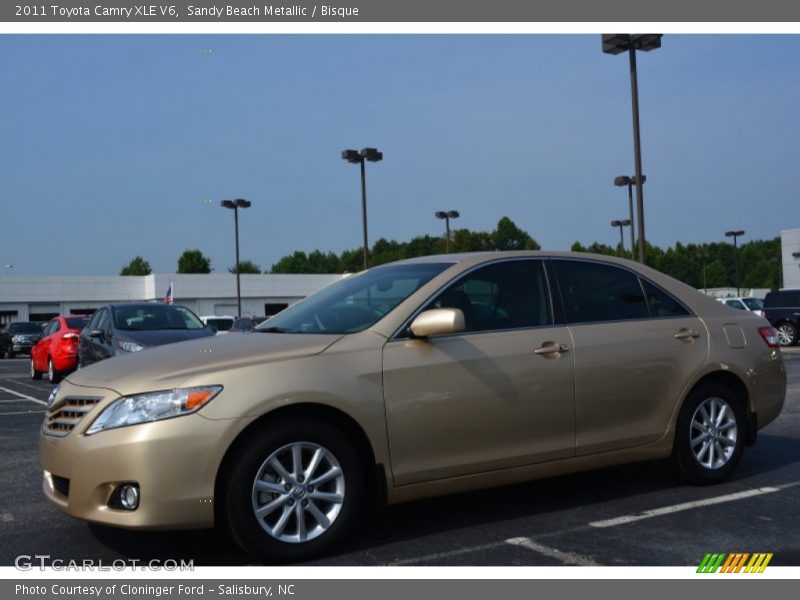 Sandy Beach Metallic / Bisque 2011 Toyota Camry XLE V6