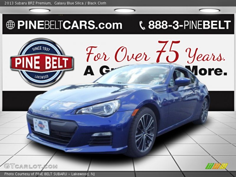 Galaxy Blue Silica / Black Cloth 2013 Subaru BRZ Premium