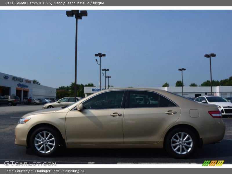 Sandy Beach Metallic / Bisque 2011 Toyota Camry XLE V6