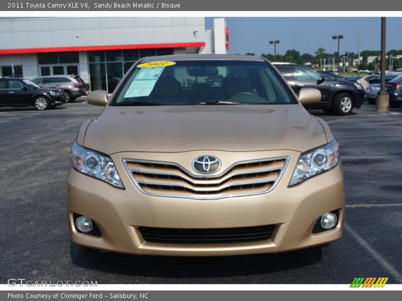 Sandy Beach Metallic / Bisque 2011 Toyota Camry XLE V6