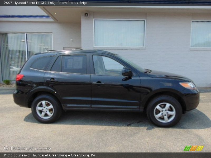 Ebony Black / Beige 2007 Hyundai Santa Fe GLS 4WD