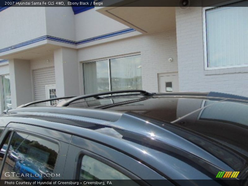 Ebony Black / Beige 2007 Hyundai Santa Fe GLS 4WD