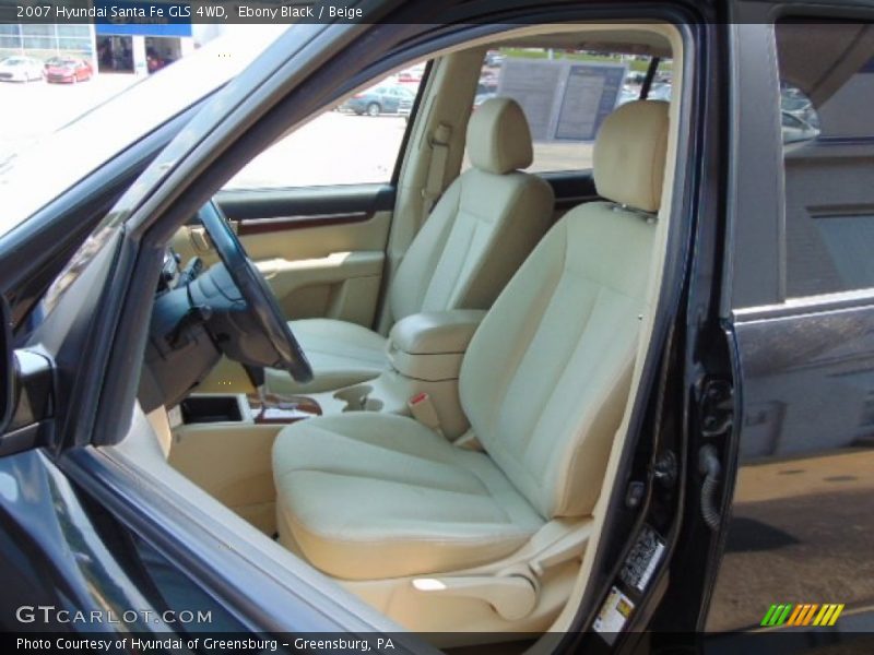 Ebony Black / Beige 2007 Hyundai Santa Fe GLS 4WD
