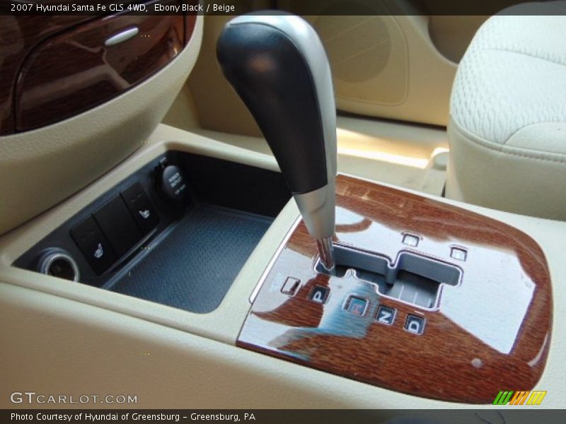 Ebony Black / Beige 2007 Hyundai Santa Fe GLS 4WD