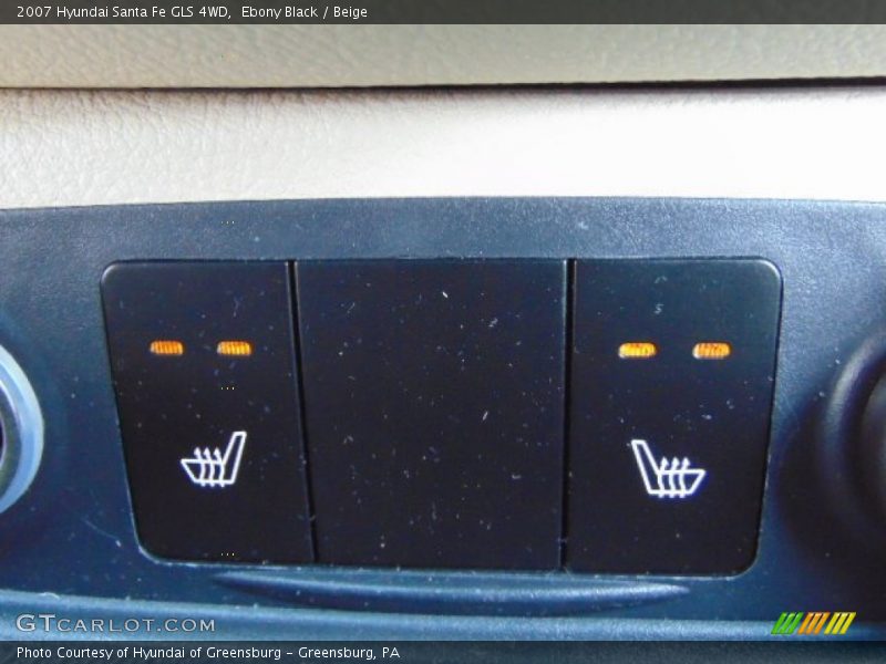 Ebony Black / Beige 2007 Hyundai Santa Fe GLS 4WD