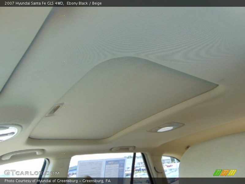 Ebony Black / Beige 2007 Hyundai Santa Fe GLS 4WD