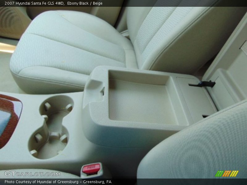 Ebony Black / Beige 2007 Hyundai Santa Fe GLS 4WD