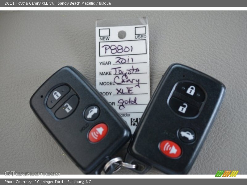 Sandy Beach Metallic / Bisque 2011 Toyota Camry XLE V6