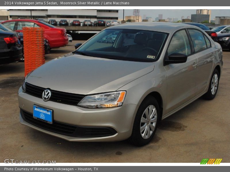 Moonrock Silver Metallic / Latte Macchiato 2014 Volkswagen Jetta S Sedan