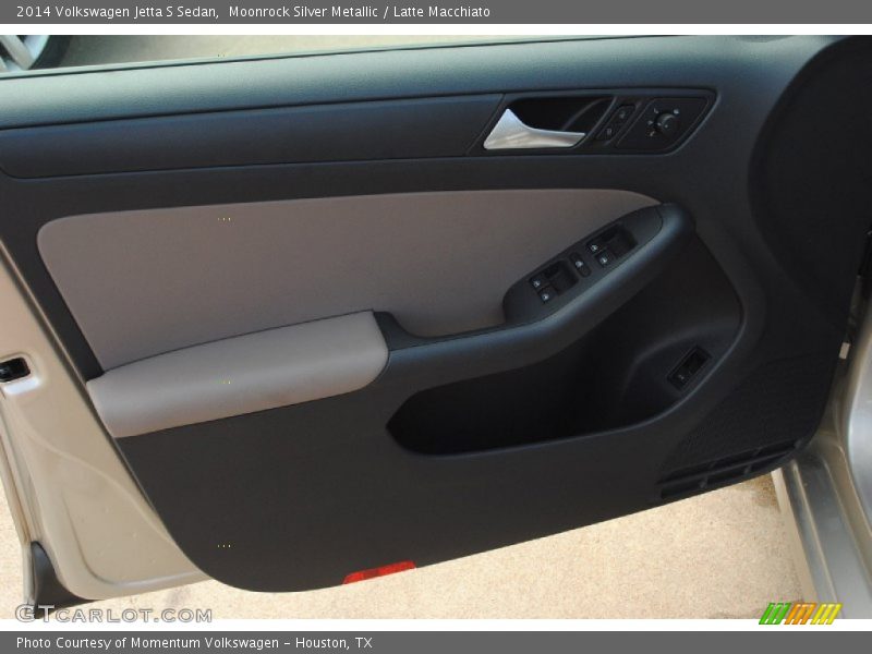 Moonrock Silver Metallic / Latte Macchiato 2014 Volkswagen Jetta S Sedan