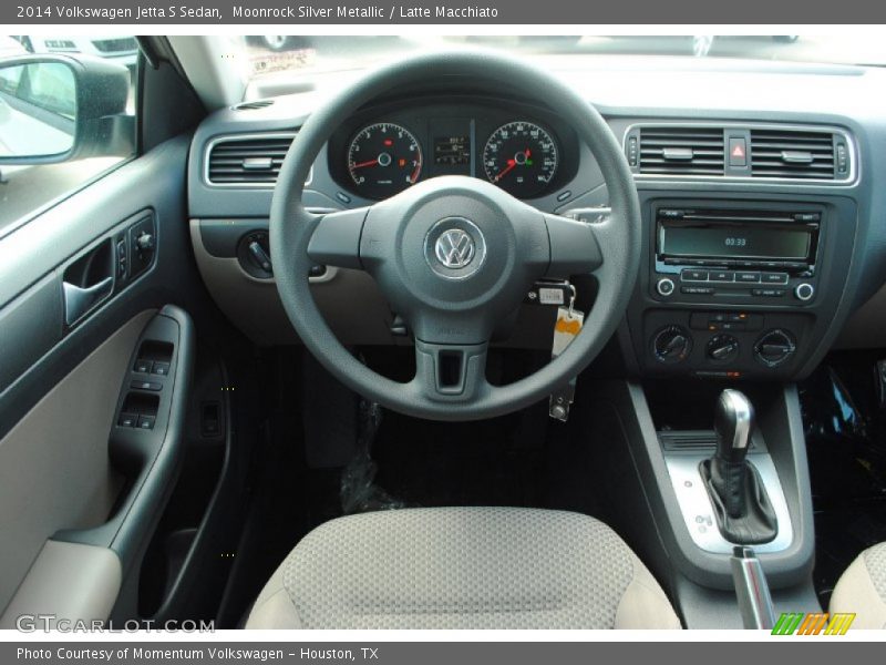 Moonrock Silver Metallic / Latte Macchiato 2014 Volkswagen Jetta S Sedan