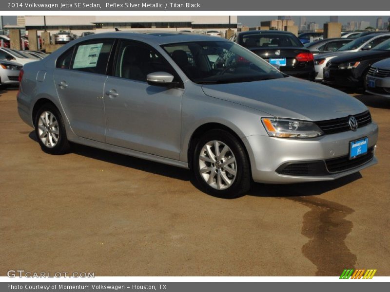 Reflex Silver Metallic / Titan Black 2014 Volkswagen Jetta SE Sedan