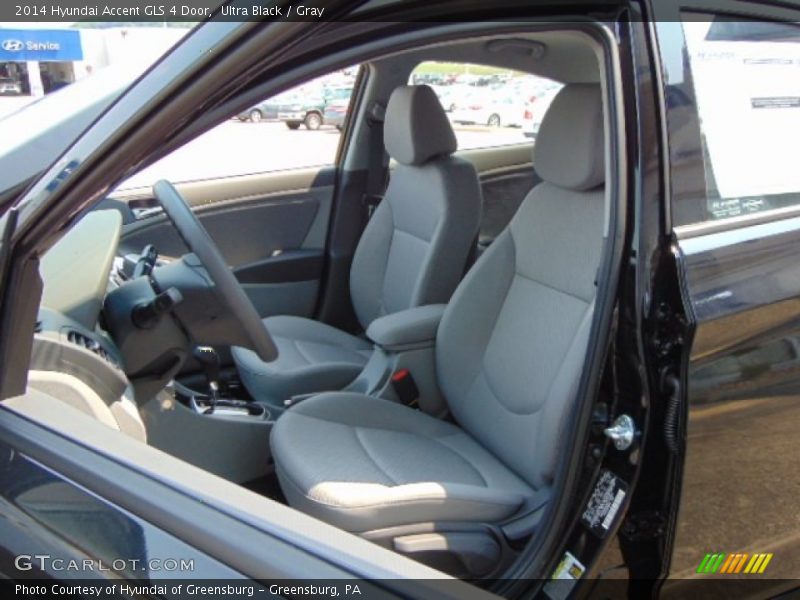 Ultra Black / Gray 2014 Hyundai Accent GLS 4 Door