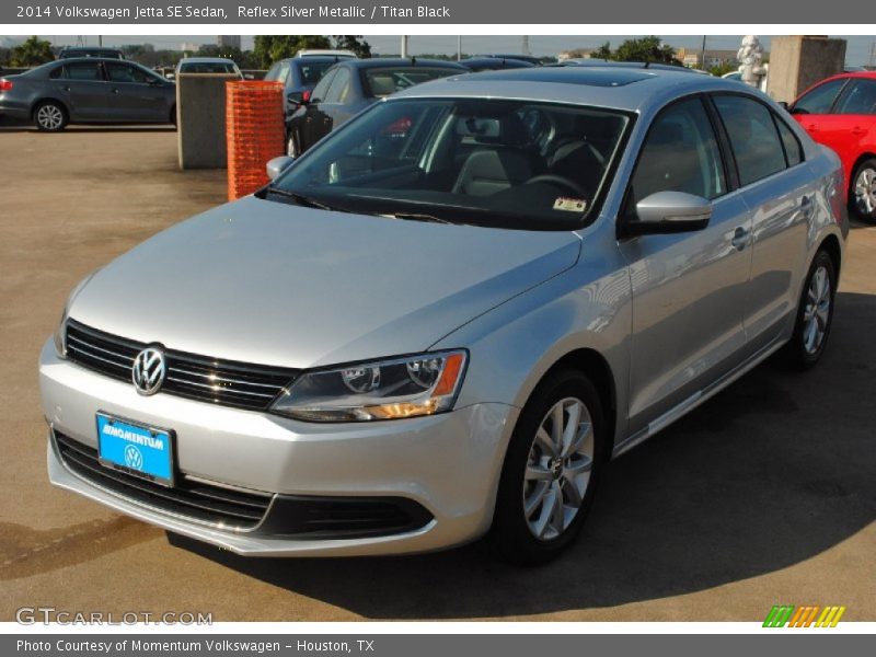 Reflex Silver Metallic / Titan Black 2014 Volkswagen Jetta SE Sedan