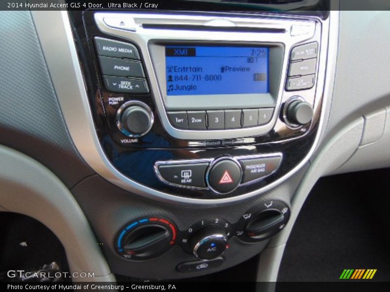 Ultra Black / Gray 2014 Hyundai Accent GLS 4 Door