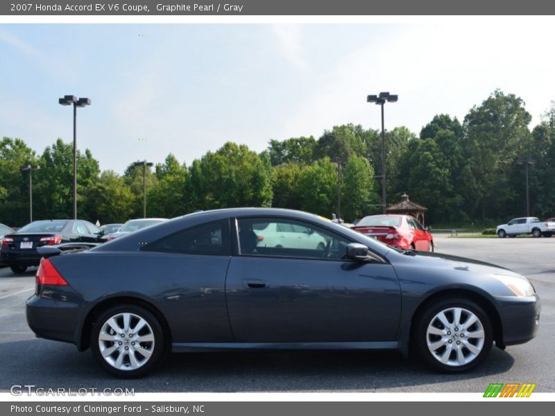 Graphite Pearl / Gray 2007 Honda Accord EX V6 Coupe