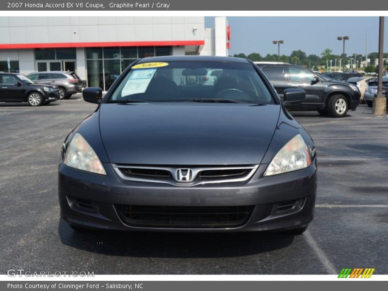 Graphite Pearl / Gray 2007 Honda Accord EX V6 Coupe