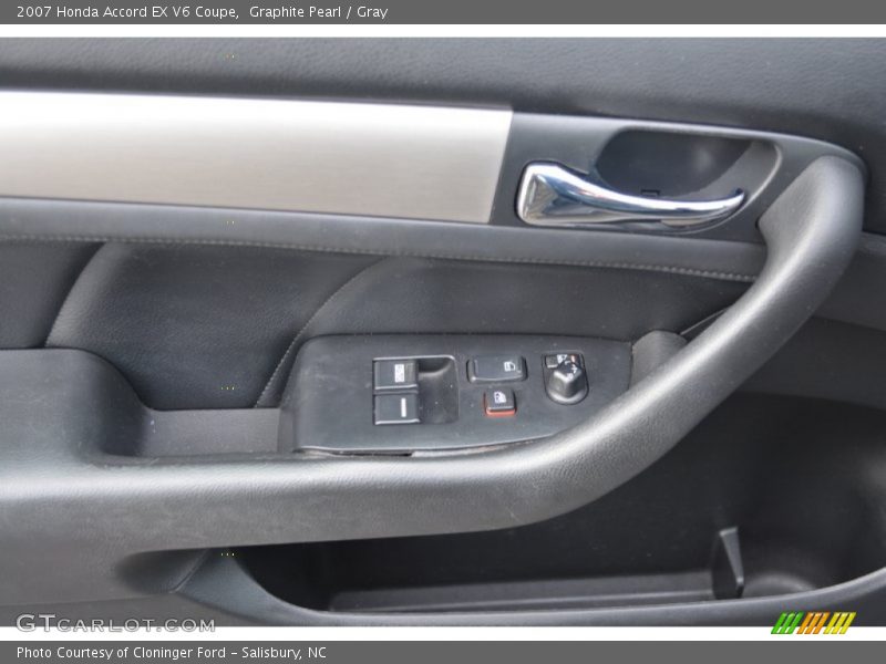 Graphite Pearl / Gray 2007 Honda Accord EX V6 Coupe