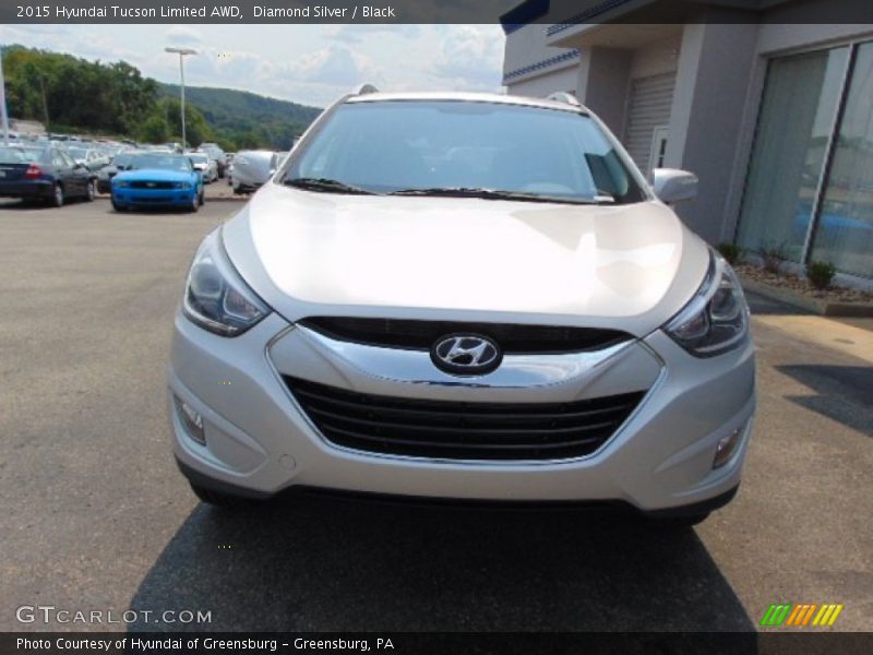 Diamond Silver / Black 2015 Hyundai Tucson Limited AWD