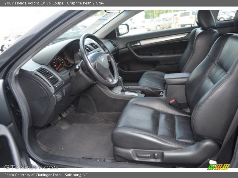 Graphite Pearl / Gray 2007 Honda Accord EX V6 Coupe