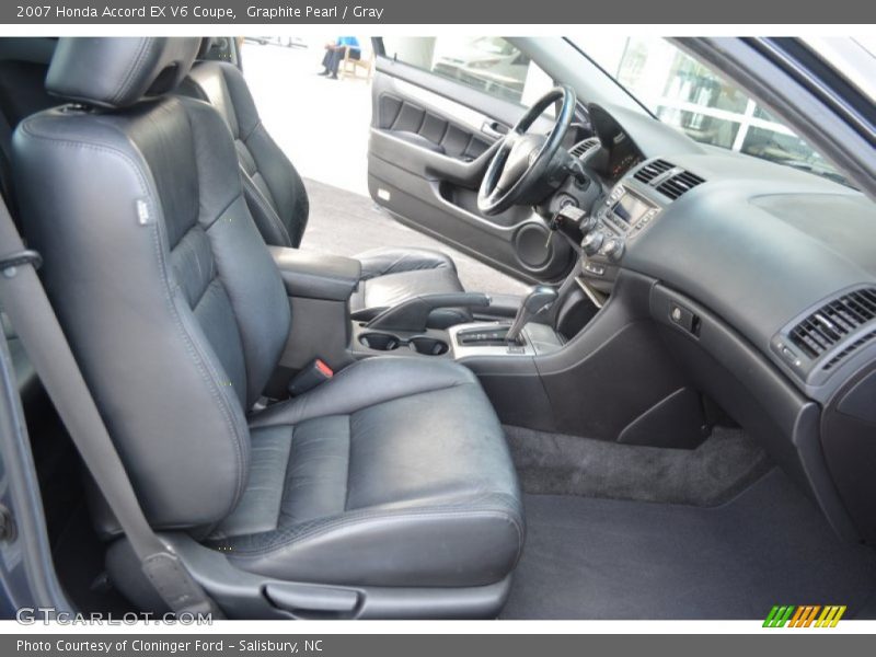 Graphite Pearl / Gray 2007 Honda Accord EX V6 Coupe