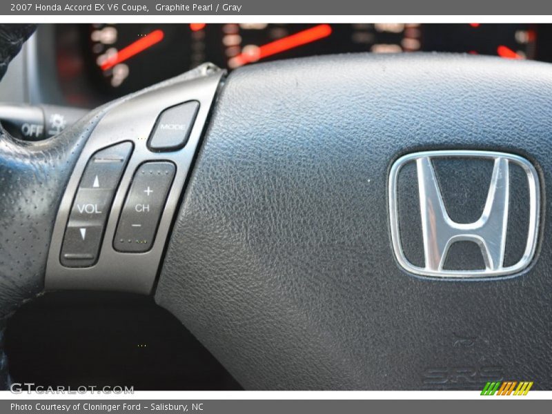 Graphite Pearl / Gray 2007 Honda Accord EX V6 Coupe