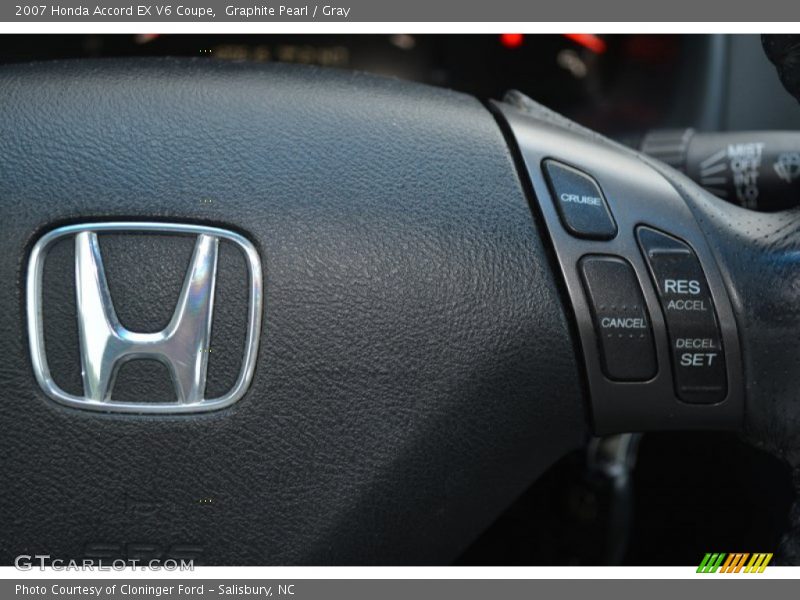 Graphite Pearl / Gray 2007 Honda Accord EX V6 Coupe