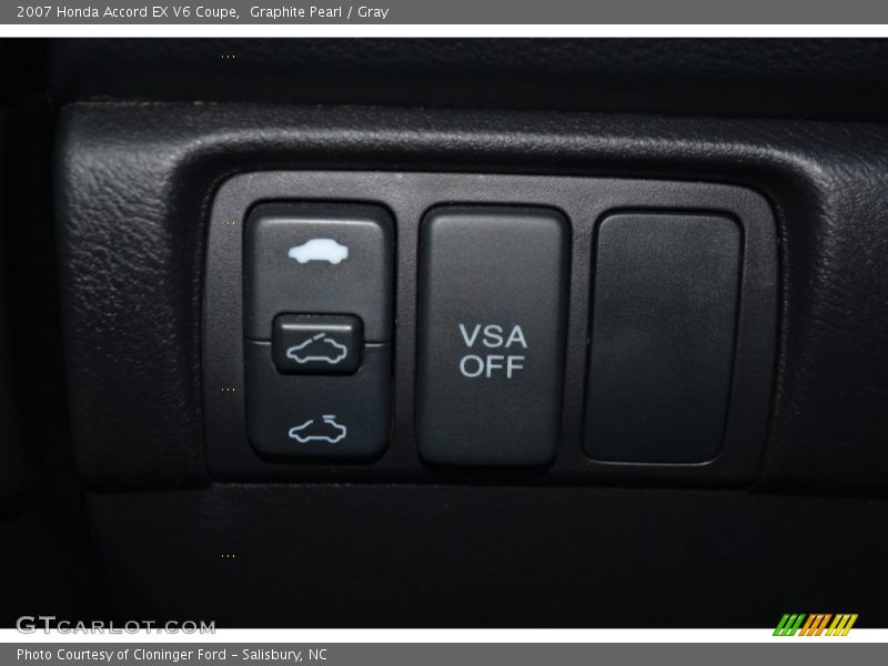 Graphite Pearl / Gray 2007 Honda Accord EX V6 Coupe