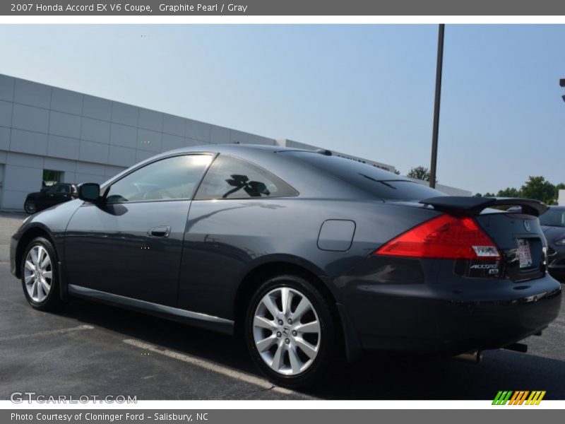Graphite Pearl / Gray 2007 Honda Accord EX V6 Coupe