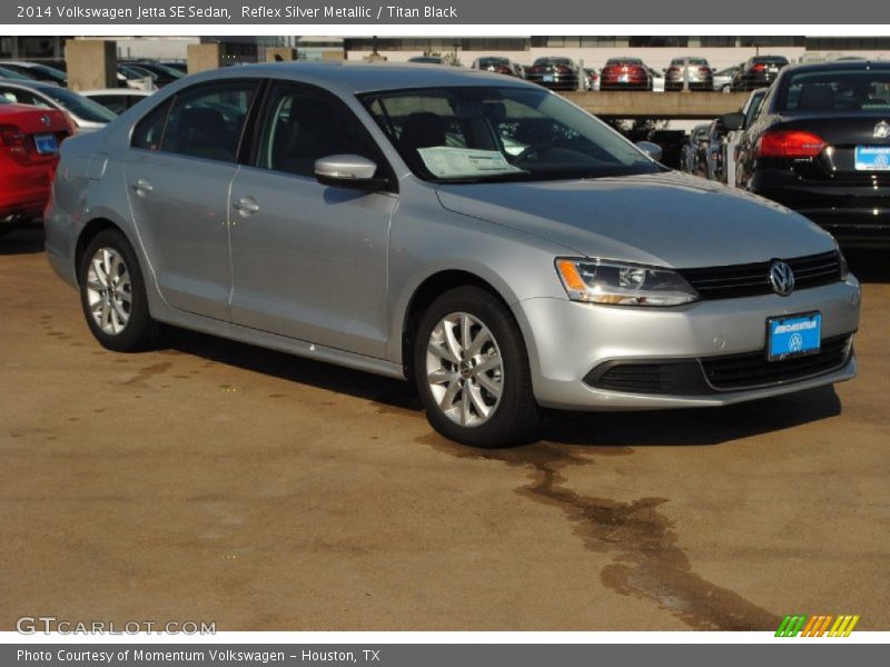 Reflex Silver Metallic / Titan Black 2014 Volkswagen Jetta SE Sedan