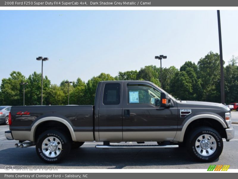 Dark Shadow Grey Metallic / Camel 2008 Ford F250 Super Duty FX4 SuperCab 4x4