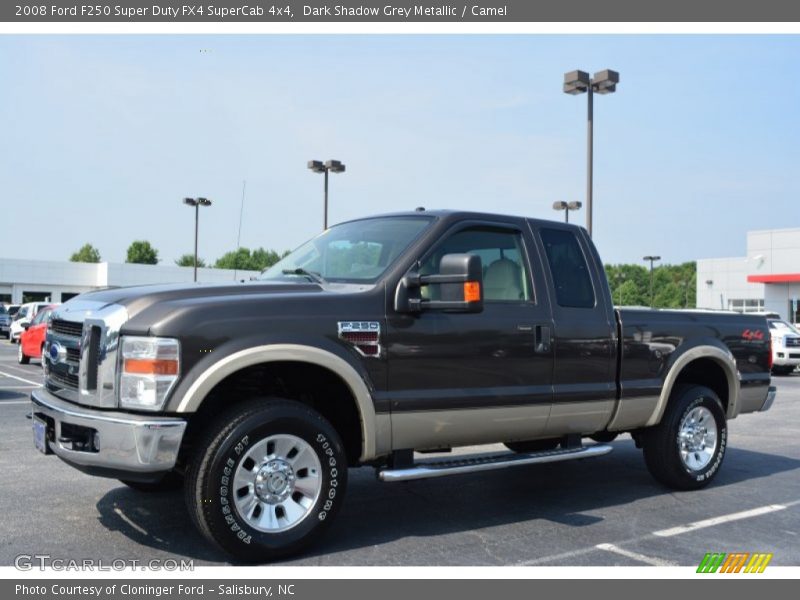 Dark Shadow Grey Metallic / Camel 2008 Ford F250 Super Duty FX4 SuperCab 4x4
