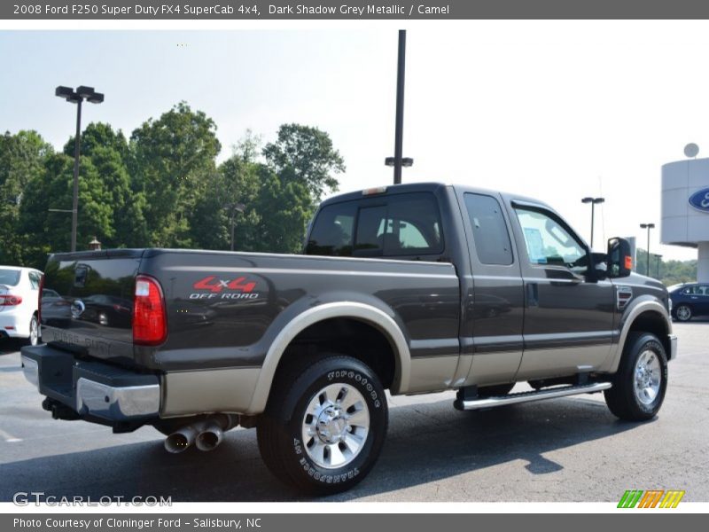 Dark Shadow Grey Metallic / Camel 2008 Ford F250 Super Duty FX4 SuperCab 4x4