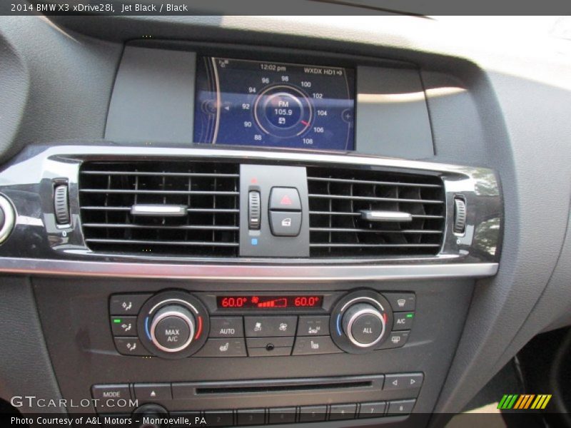 Jet Black / Black 2014 BMW X3 xDrive28i