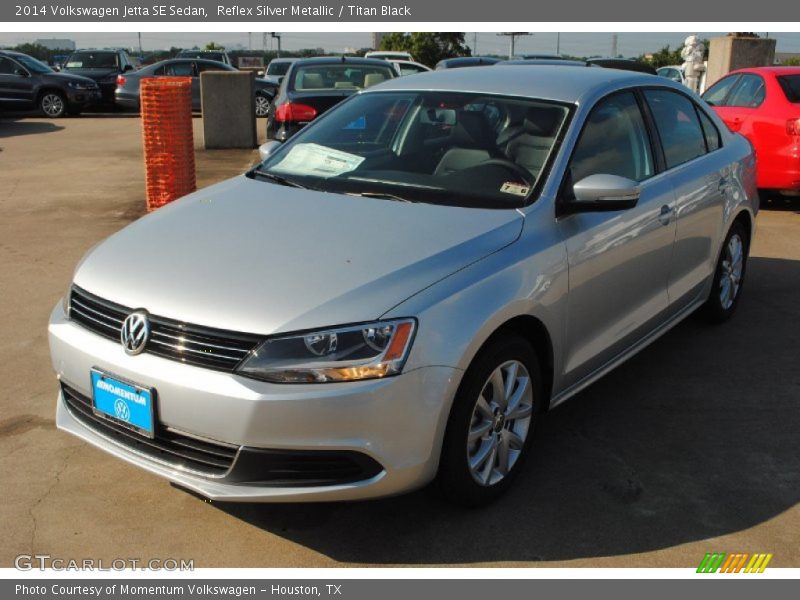 Reflex Silver Metallic / Titan Black 2014 Volkswagen Jetta SE Sedan