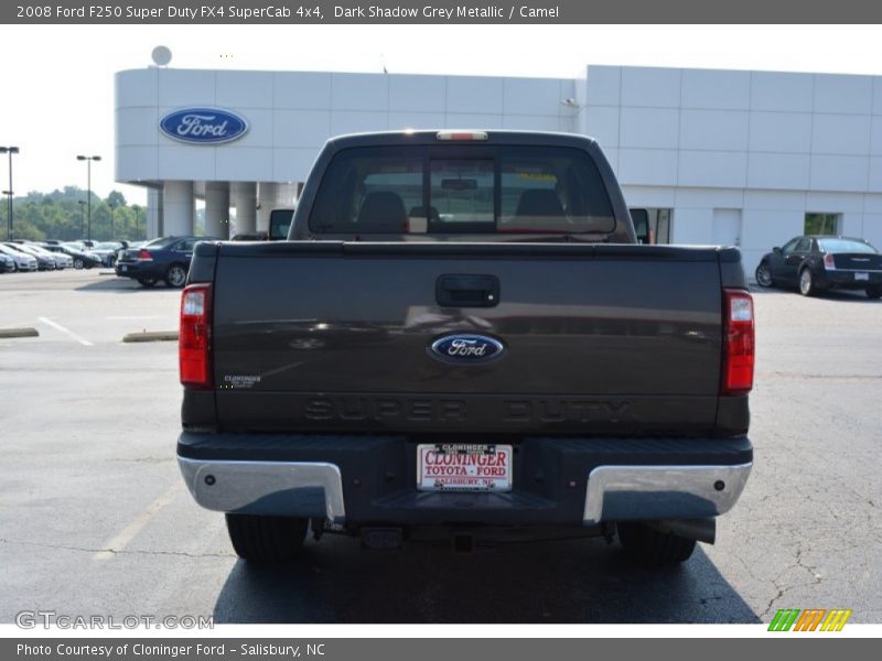 Dark Shadow Grey Metallic / Camel 2008 Ford F250 Super Duty FX4 SuperCab 4x4