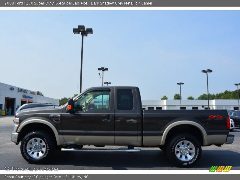 Dark Shadow Grey Metallic / Camel 2008 Ford F250 Super Duty FX4 SuperCab 4x4