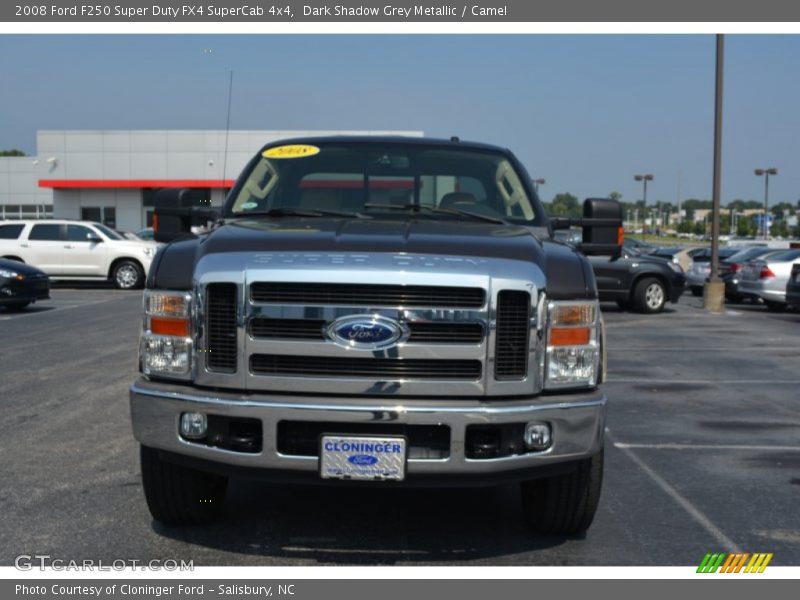 Dark Shadow Grey Metallic / Camel 2008 Ford F250 Super Duty FX4 SuperCab 4x4