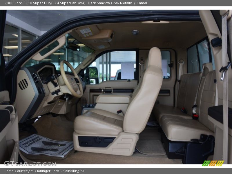 Dark Shadow Grey Metallic / Camel 2008 Ford F250 Super Duty FX4 SuperCab 4x4