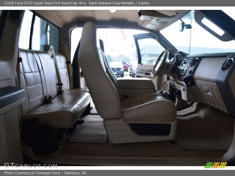 Dark Shadow Grey Metallic / Camel 2008 Ford F250 Super Duty FX4 SuperCab 4x4