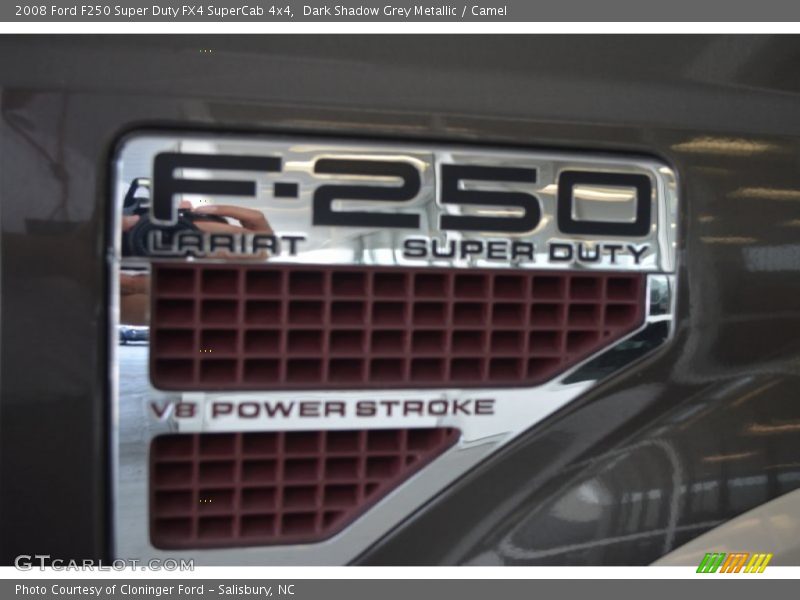 Dark Shadow Grey Metallic / Camel 2008 Ford F250 Super Duty FX4 SuperCab 4x4