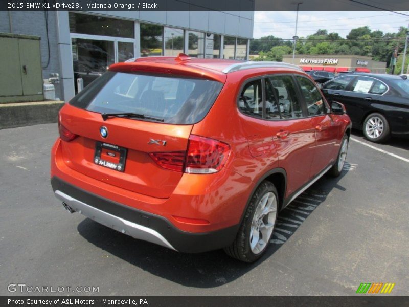 Valencia Orange / Black 2015 BMW X1 xDrive28i