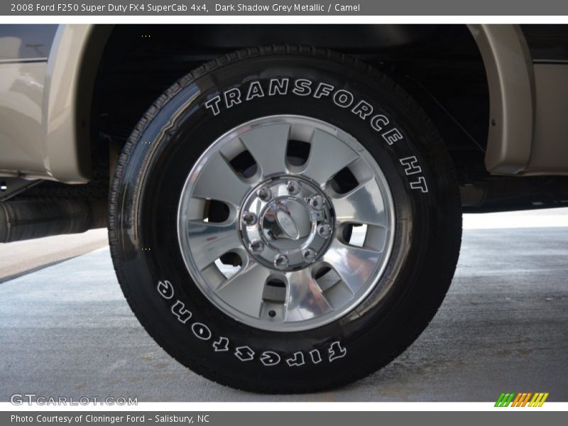 Dark Shadow Grey Metallic / Camel 2008 Ford F250 Super Duty FX4 SuperCab 4x4