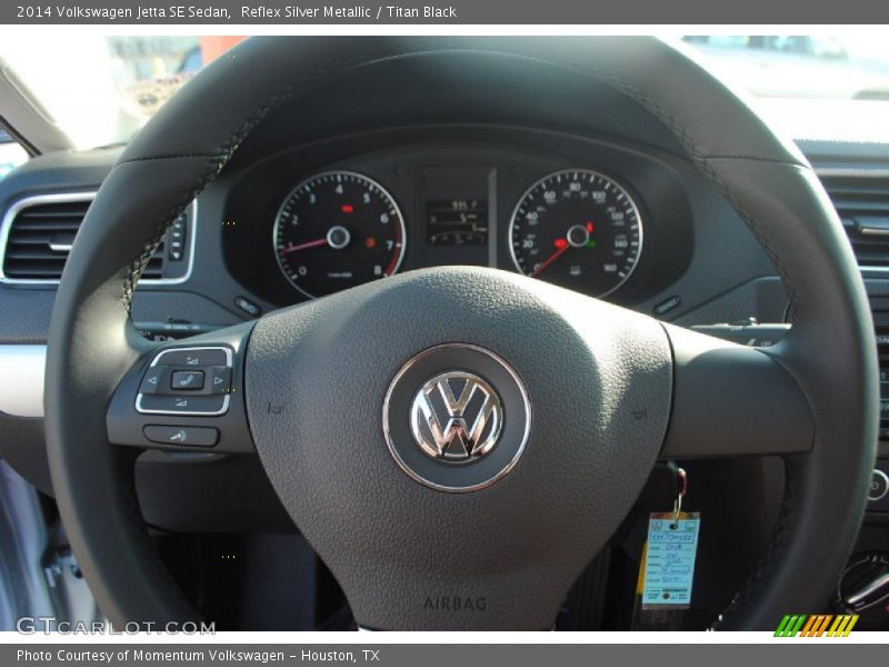 Reflex Silver Metallic / Titan Black 2014 Volkswagen Jetta SE Sedan