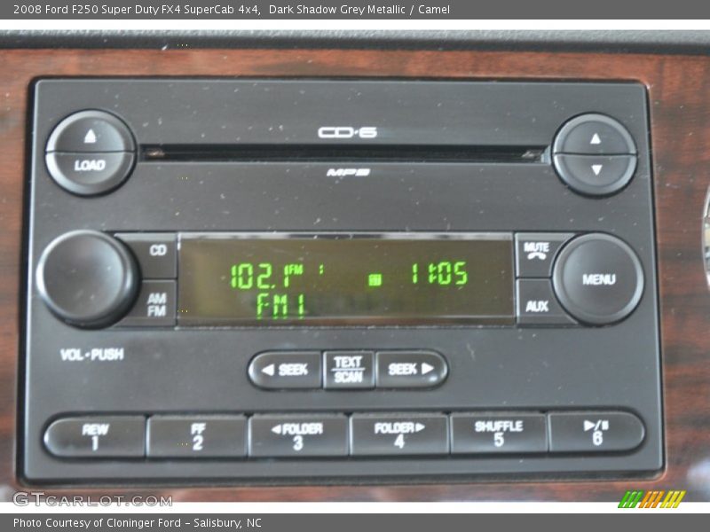 Dark Shadow Grey Metallic / Camel 2008 Ford F250 Super Duty FX4 SuperCab 4x4